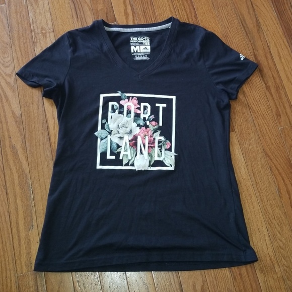 adidas Tops - Adidas Portland Climalite V Neck T Shirt Size M